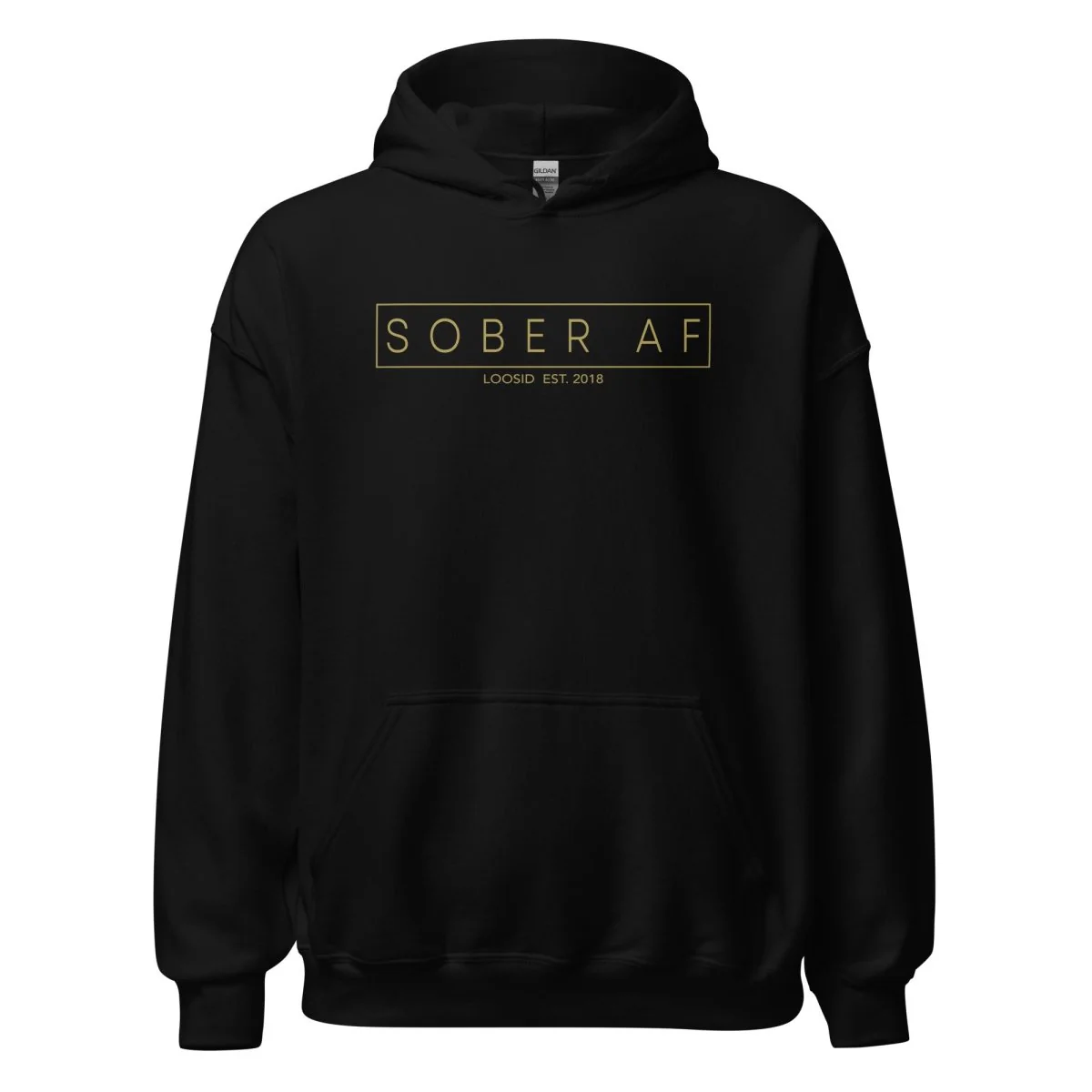Sober AF Men's Hoodie - Image 3