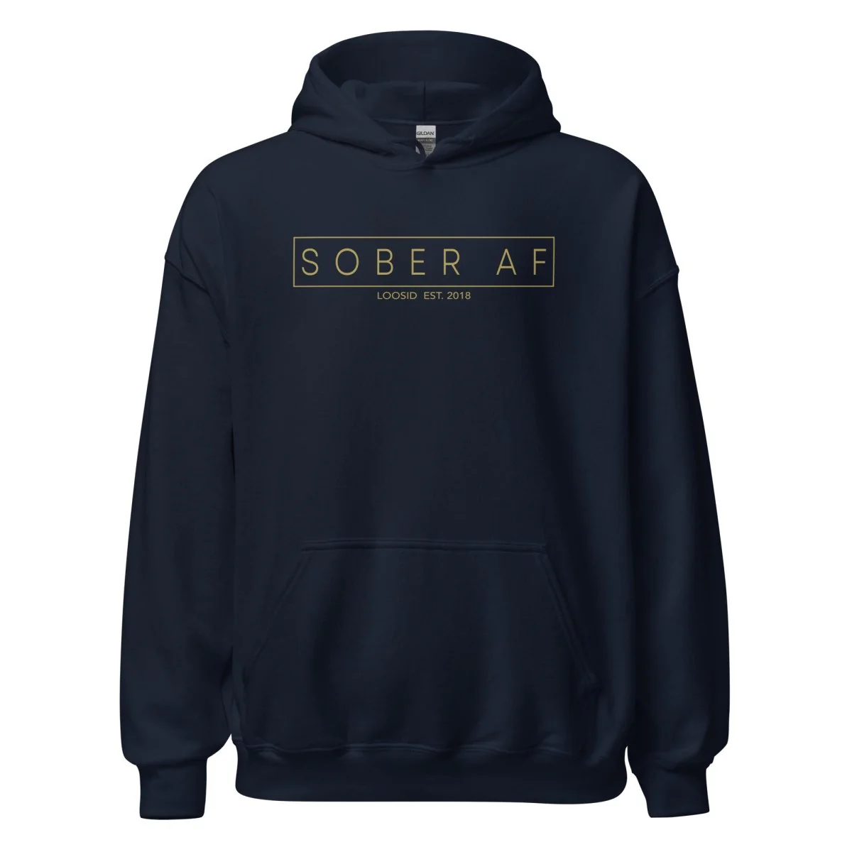 Sober AF Men's Hoodie - Image 4
