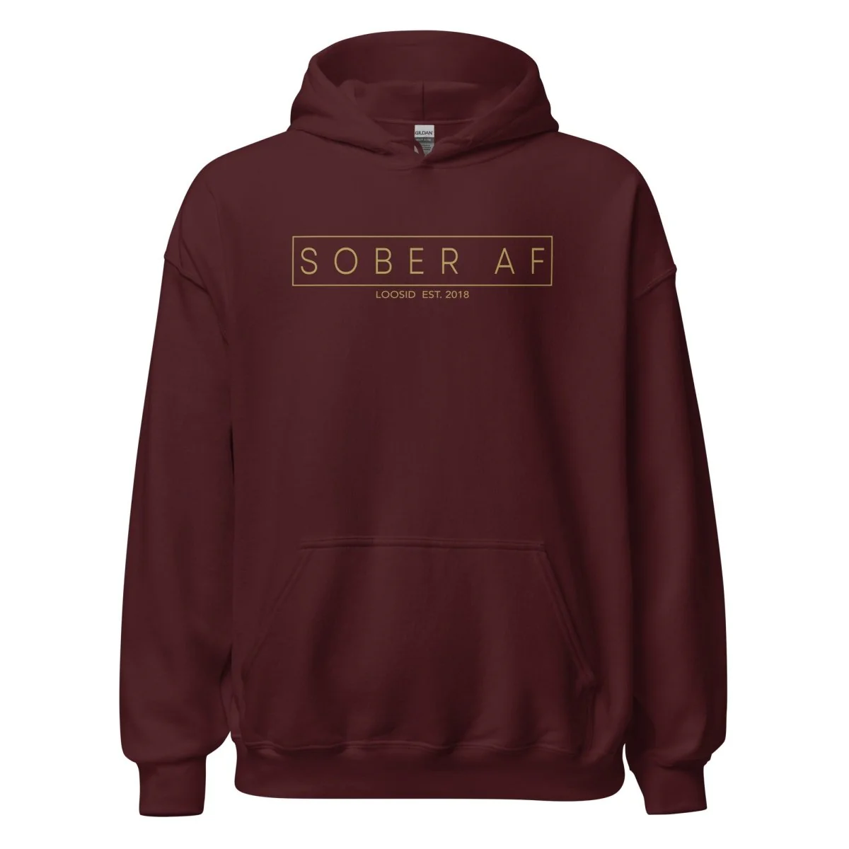 Sober AF Men's Hoodie - Image 7