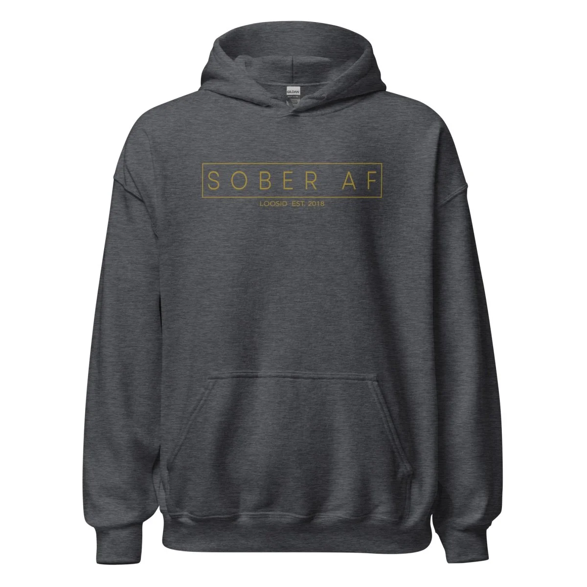 Sober AF Men's Hoodie - Image 9