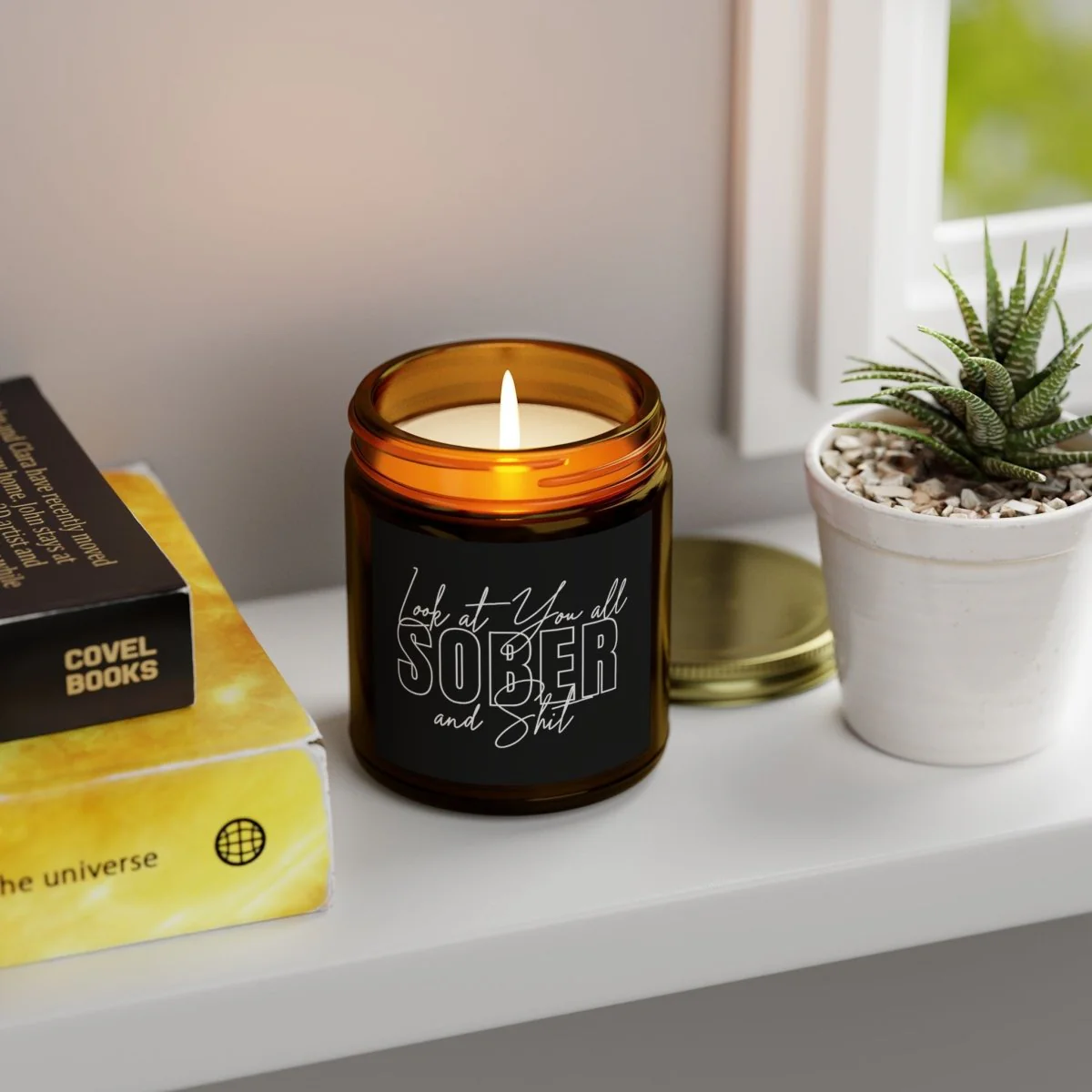 Look At You Scented Coconut Apricot Candle - Image 3
