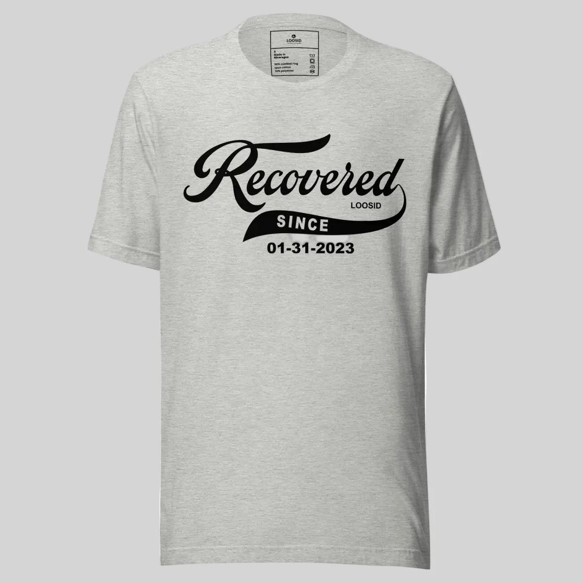 Men’s Recovered Since T-Shirt w/ Personalized Clean Date - Image 15