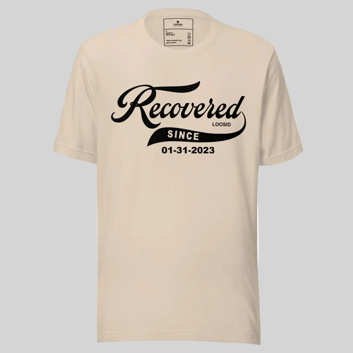 Men’s Recovered Since T-Shirt w/ Personalized Clean Date - Image 18