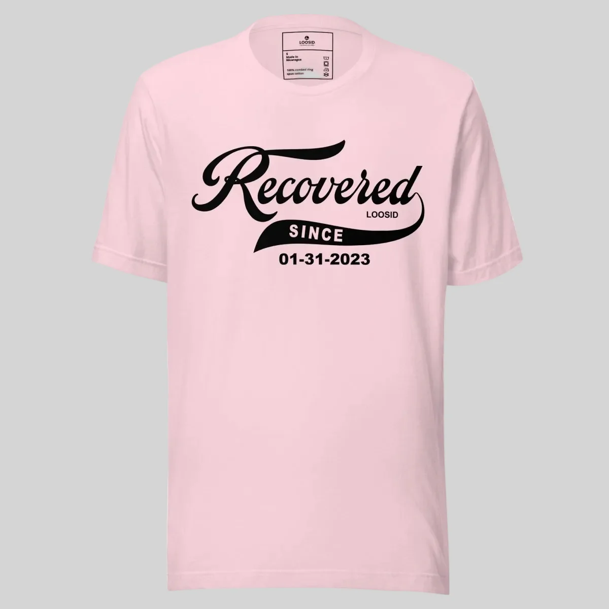 Men’s Recovered Since T-Shirt w/ Personalized Clean Date - Image 21