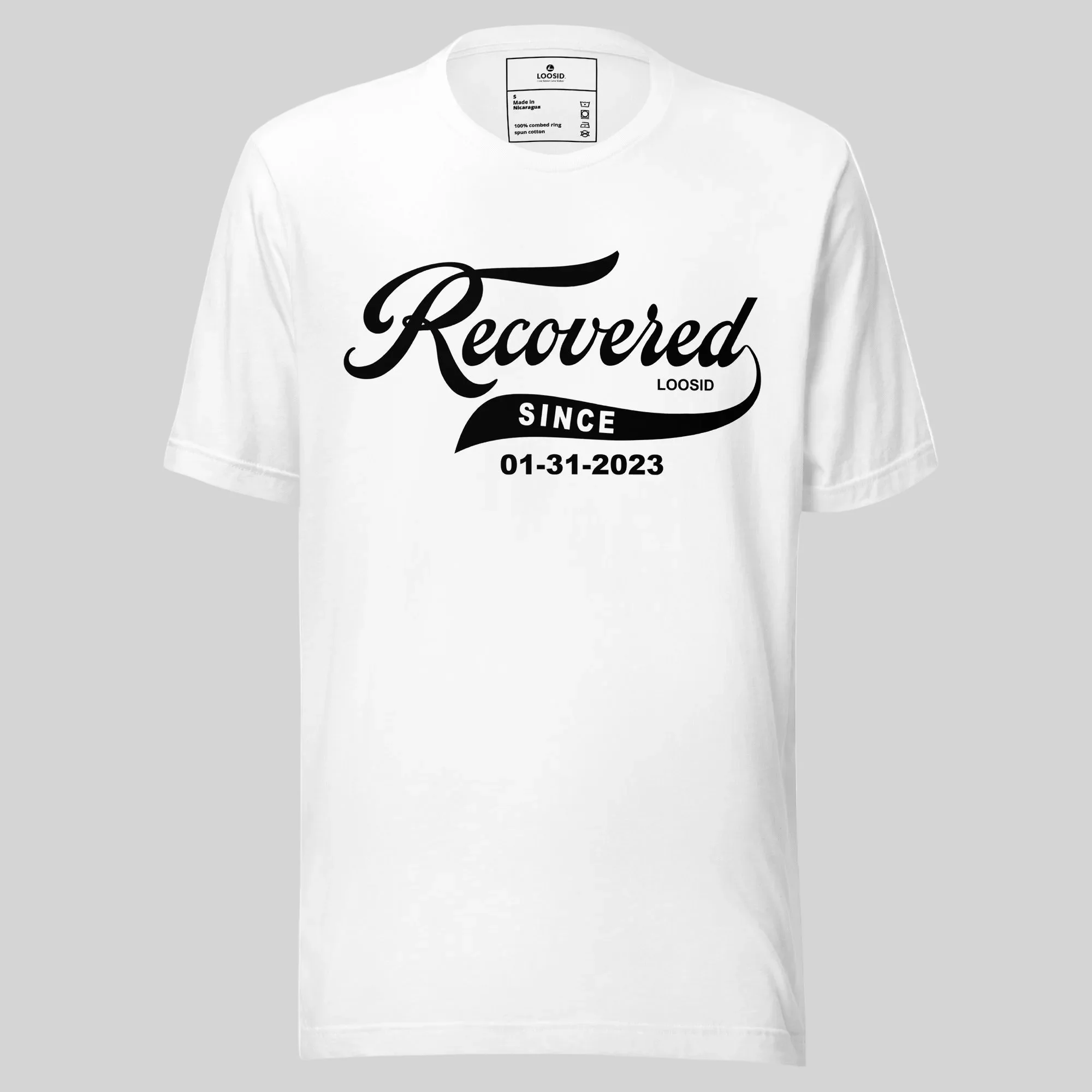 Men’s Recovered Since T-Shirt w/ Personalized Clean Date - Image 24
