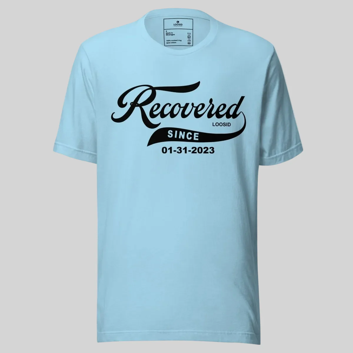 Men’s Recovered Since T-Shirt w/ Personalized Clean Date - Image 27