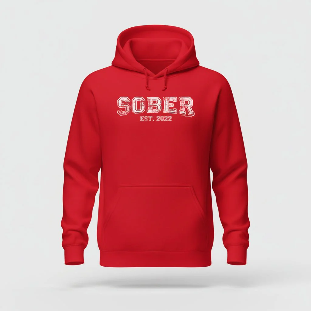Men's Sober Est. Hoodie w/ Personalized Sobriety Year - Image 16