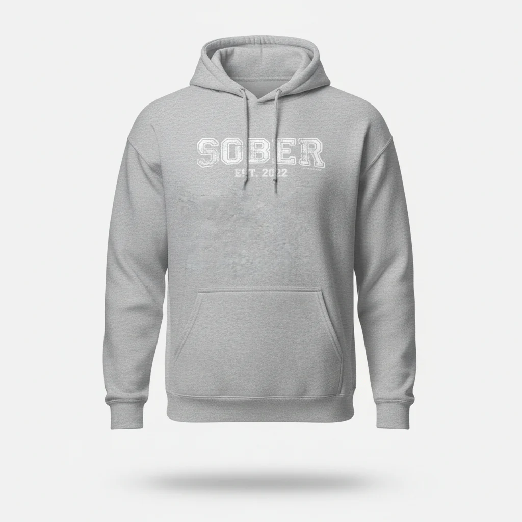 Men's Sober Est. Hoodie w/ Personalized Sobriety Year - Image 28