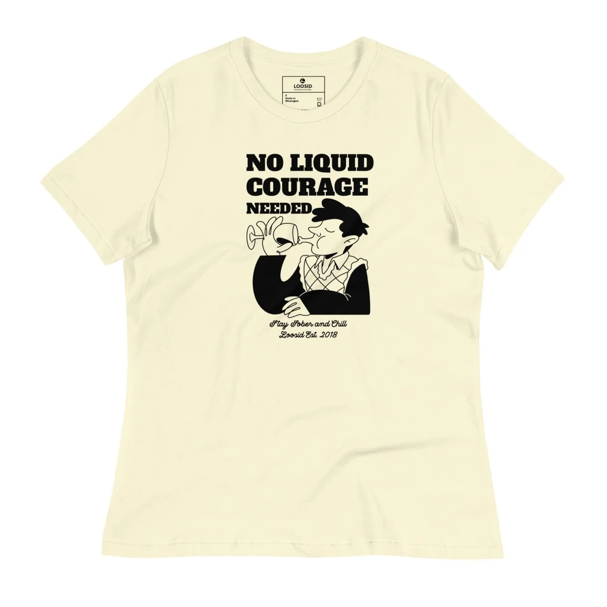 No Liquid Courage Relaxed T-Shirt - Image 8