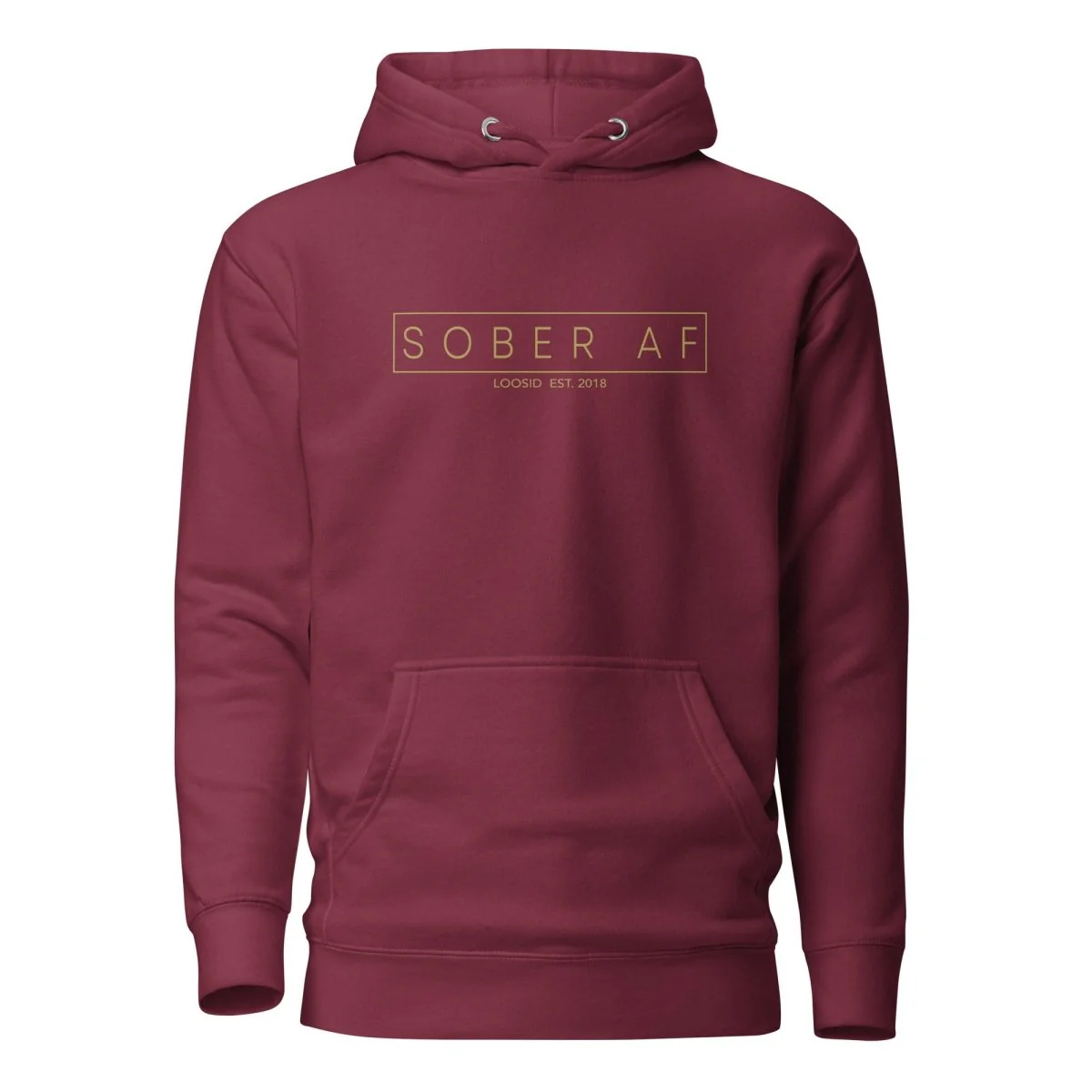 Recovery Hoodie | Sober AF Women's Hoodie with Custom Sobriety Date - Image 15