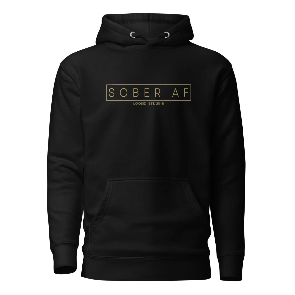 Recovery Hoodie | Sober AF Women's Hoodie with Custom Sobriety Date - Image 5