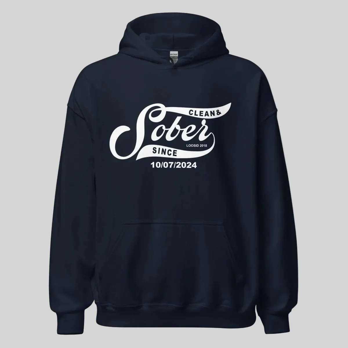 Recovery Hoodie | Women's Sober Since Hoodie with Custom Sober Date - Image 13