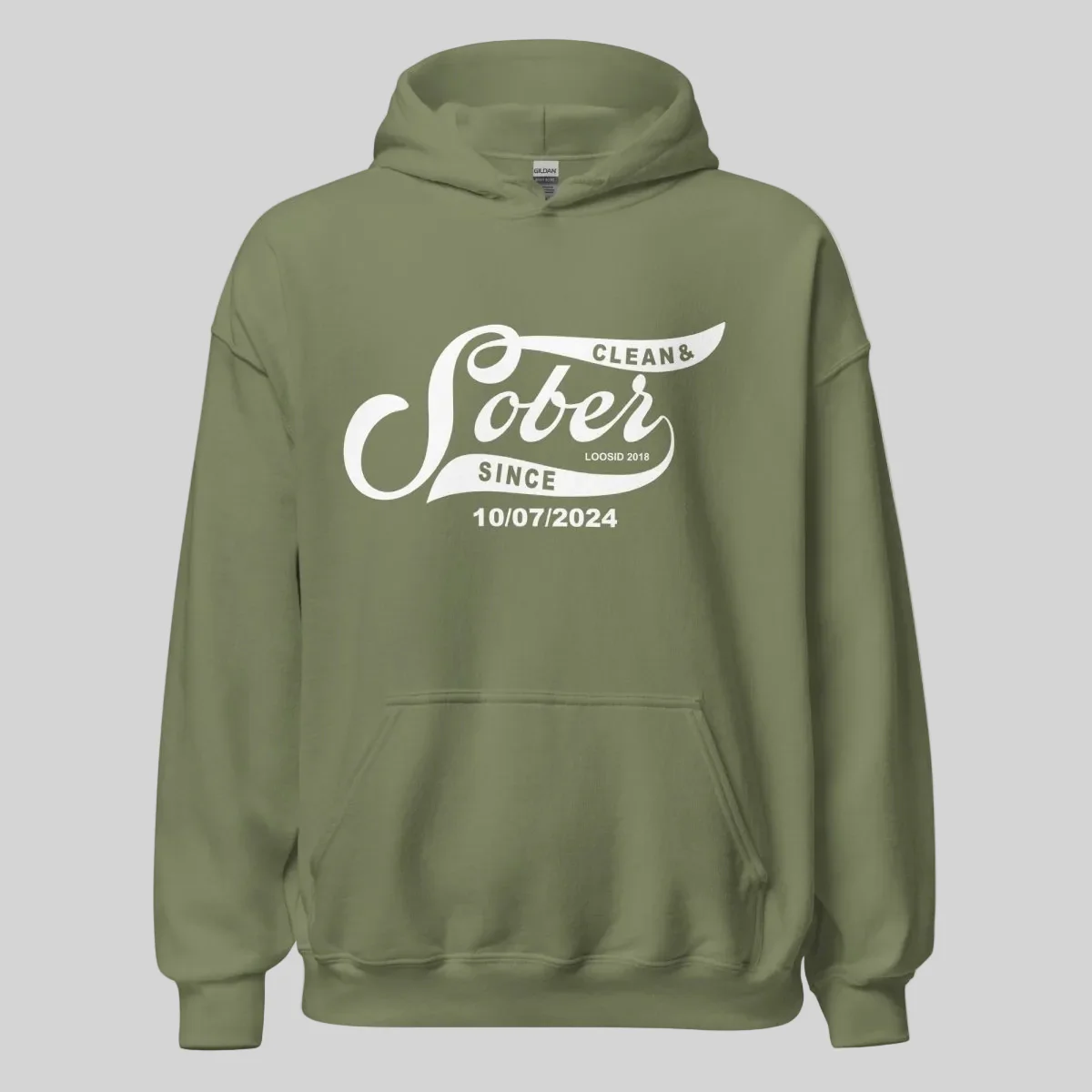 Recovery Hoodie | Women's Sober Since Hoodie with Custom Sober Date - Image 23