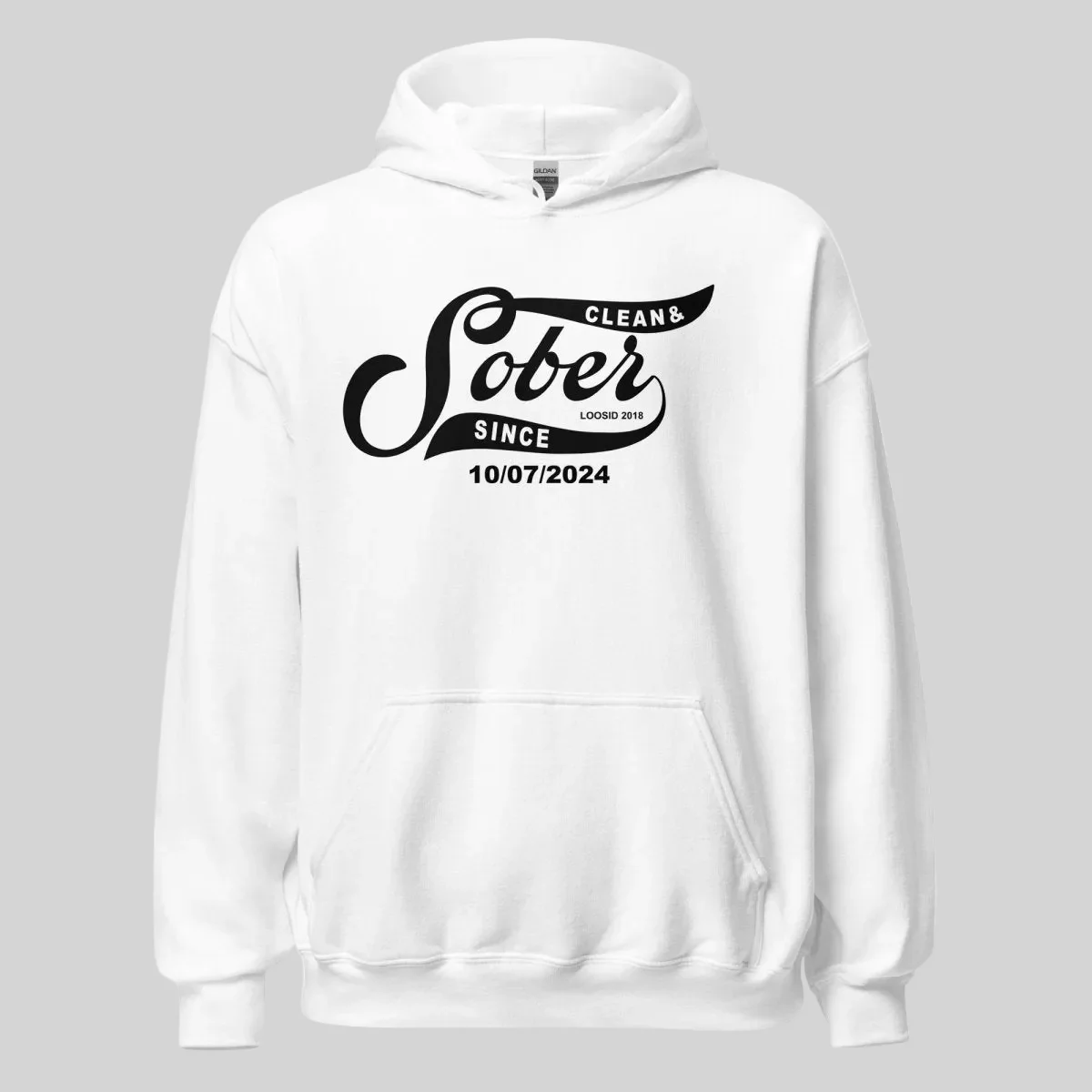 Recovery Hoodie | Women's Sober Since Hoodie with Custom Sober Date - Image 33