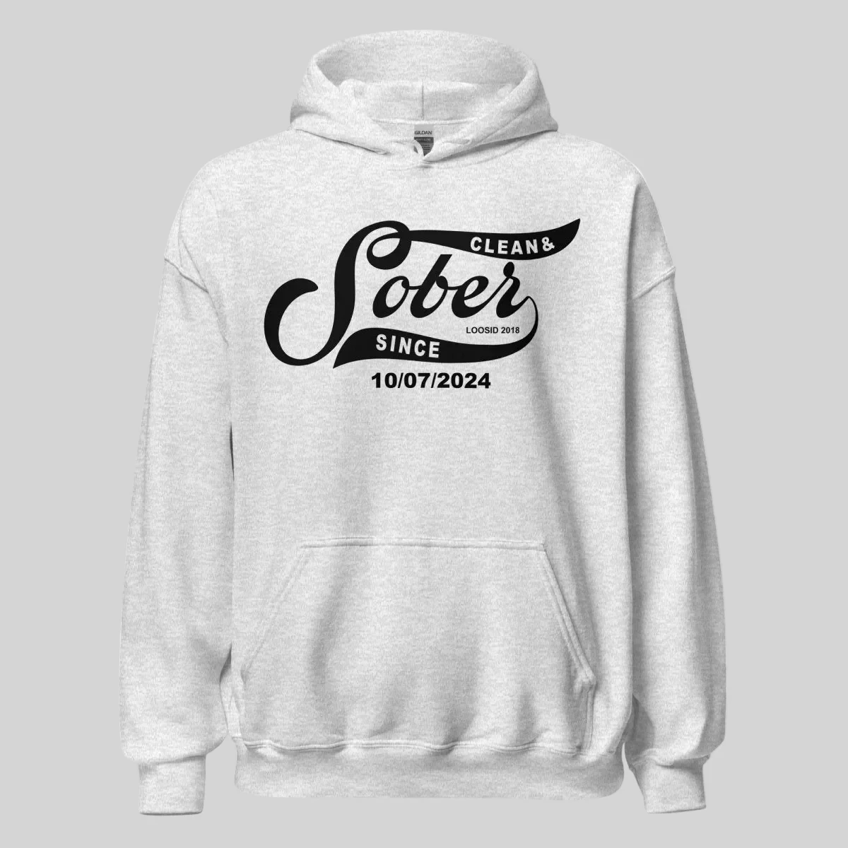 Recovery Hoodie | Women's Sober Since Hoodie with Custom Sober Date - Image 38