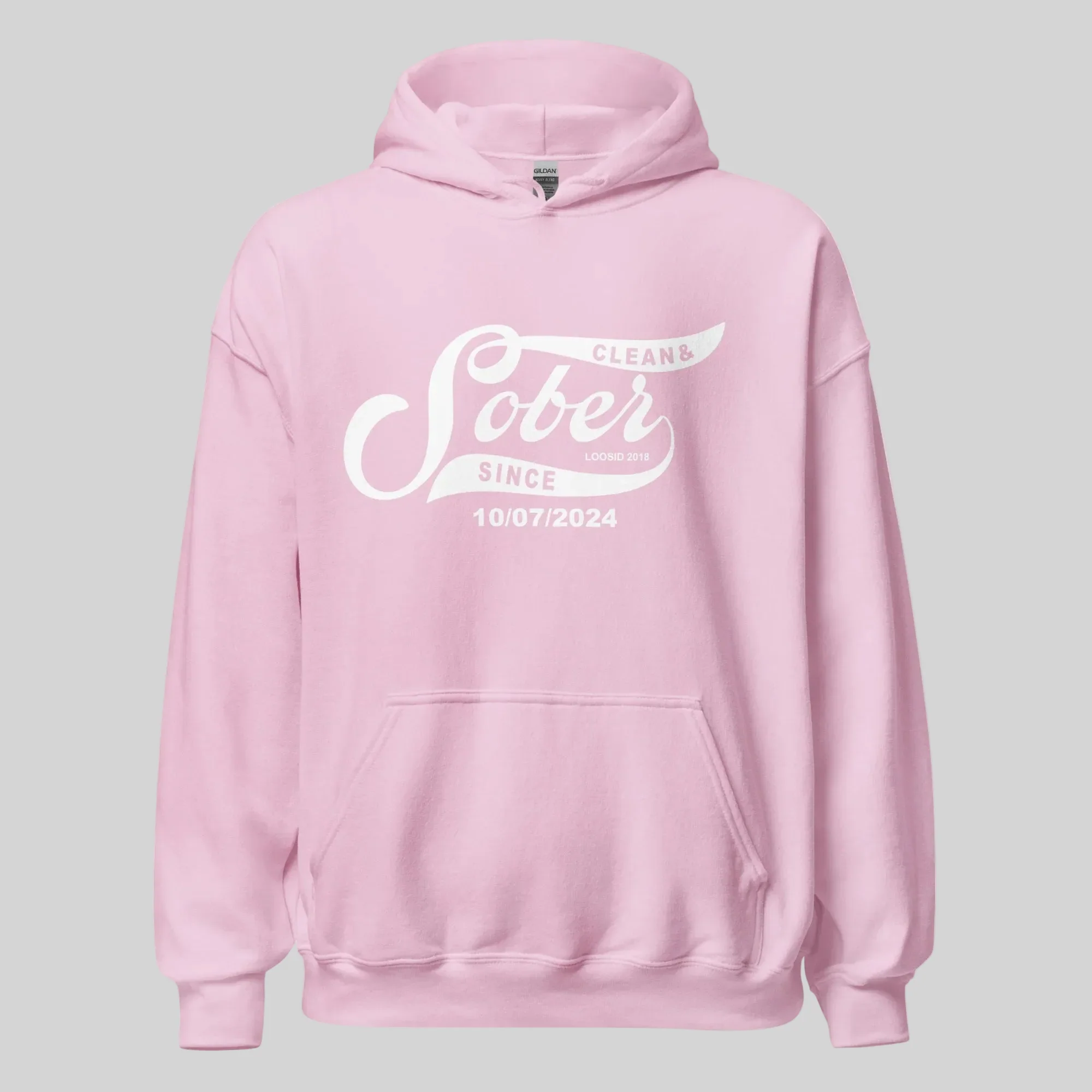 Recovery Hoodie | Women's Sober Since Hoodie with Custom Sober Date - Image 48