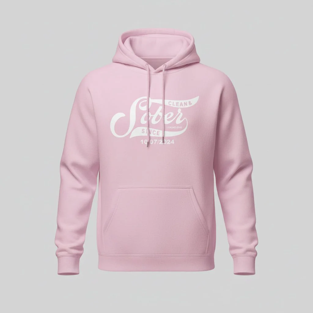 Recovery Hoodie | Women's Sober Since Hoodie with Custom Sober Date - Image 50