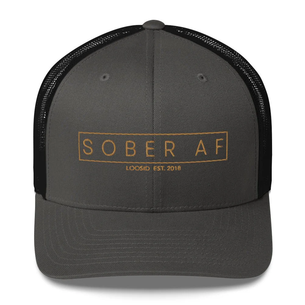 Sober AF Trucker Cap - Image 4