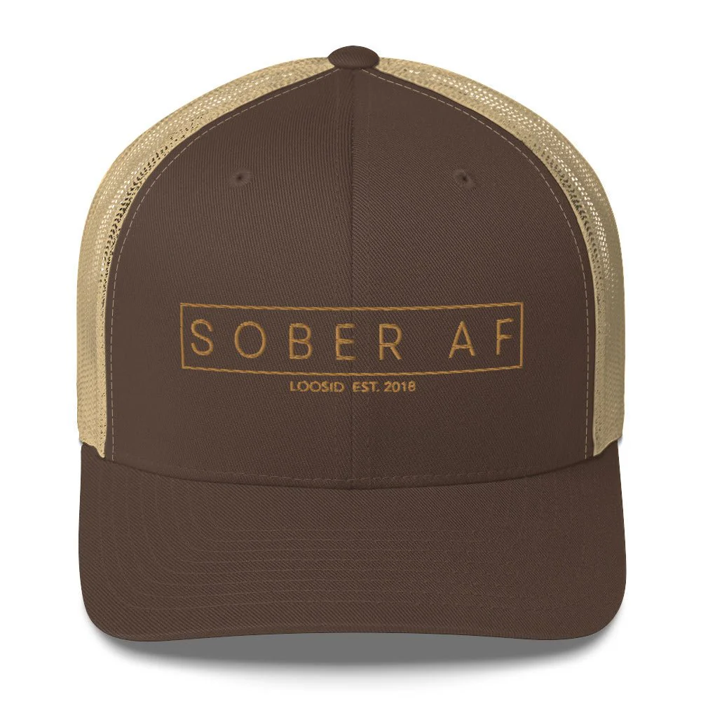 Sober AF Trucker Cap - Image 5