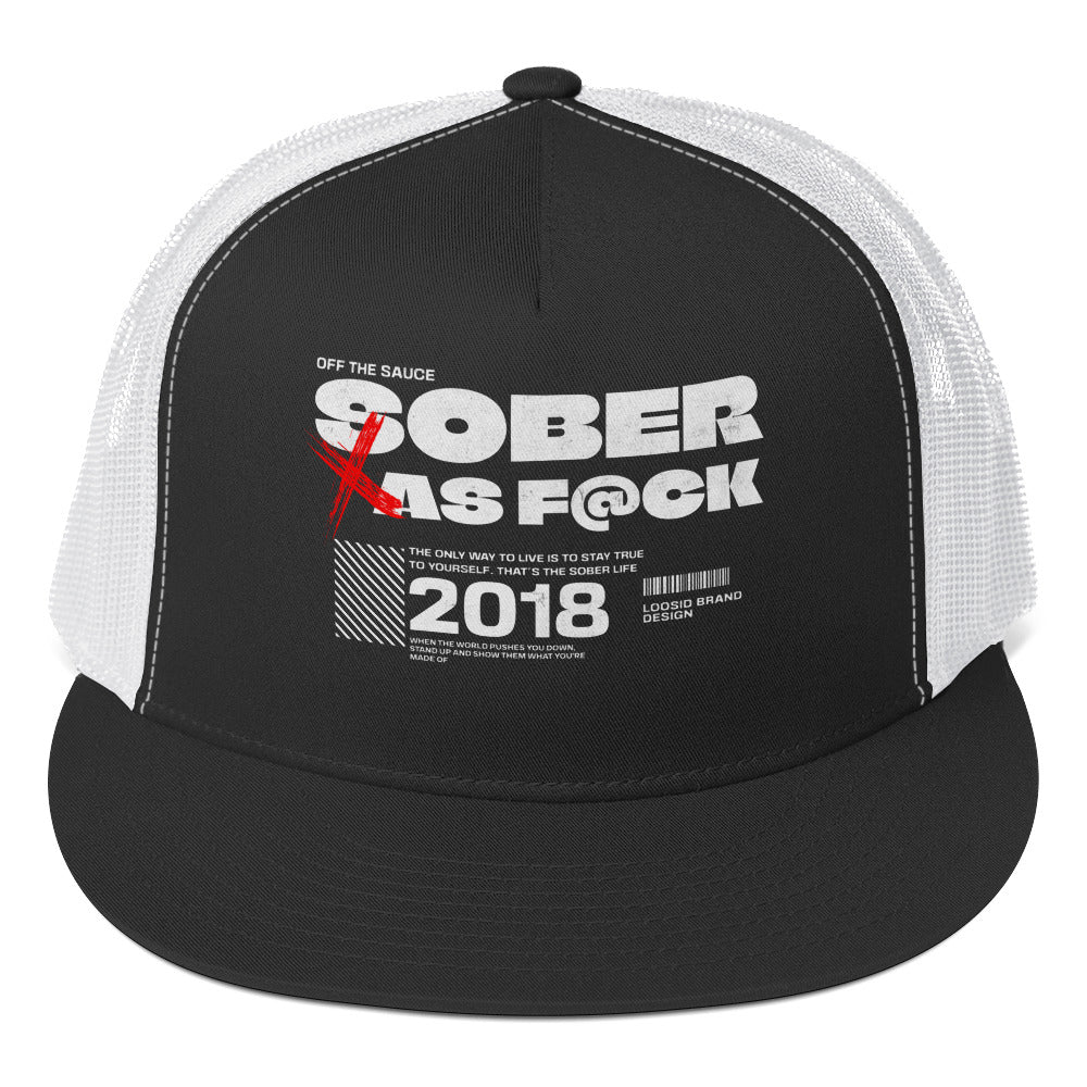Sober As F@ck Trucker Cap - Image 5