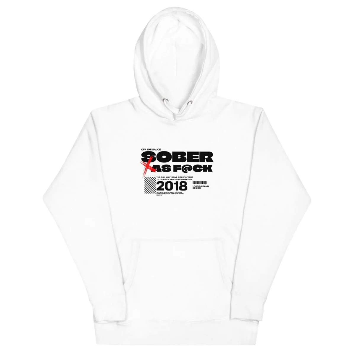 Sober As F*ck Men's Hoodie - Image 16