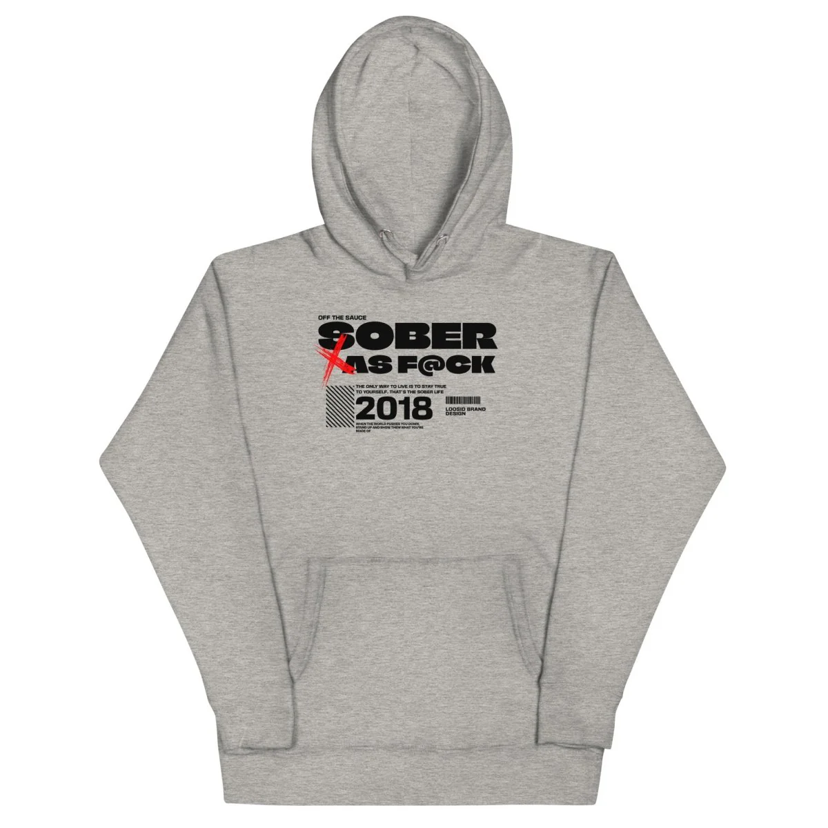 Sober As F*ck Men's Hoodie - Image 20