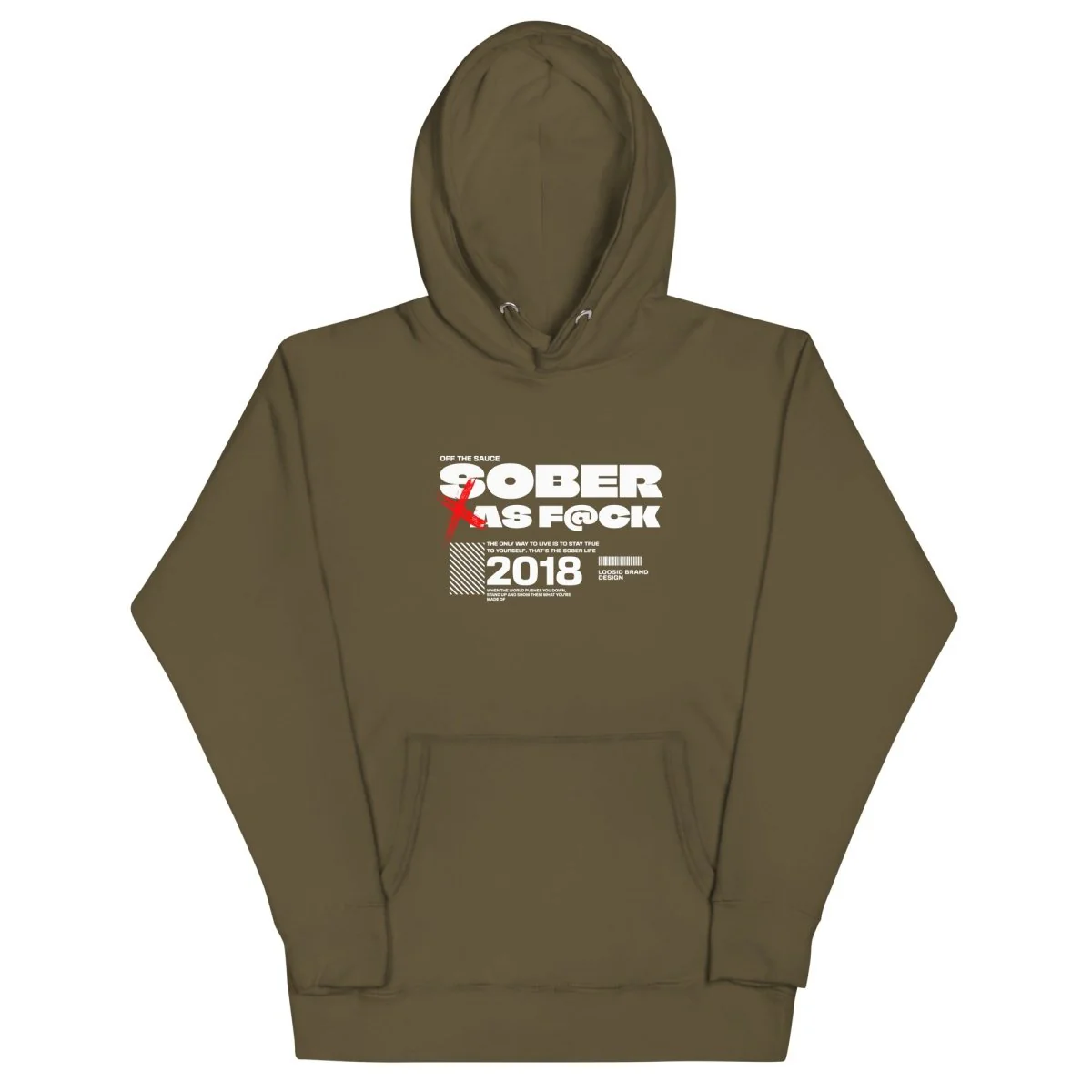 Sober As F*ck Men's Hoodie - Image 24