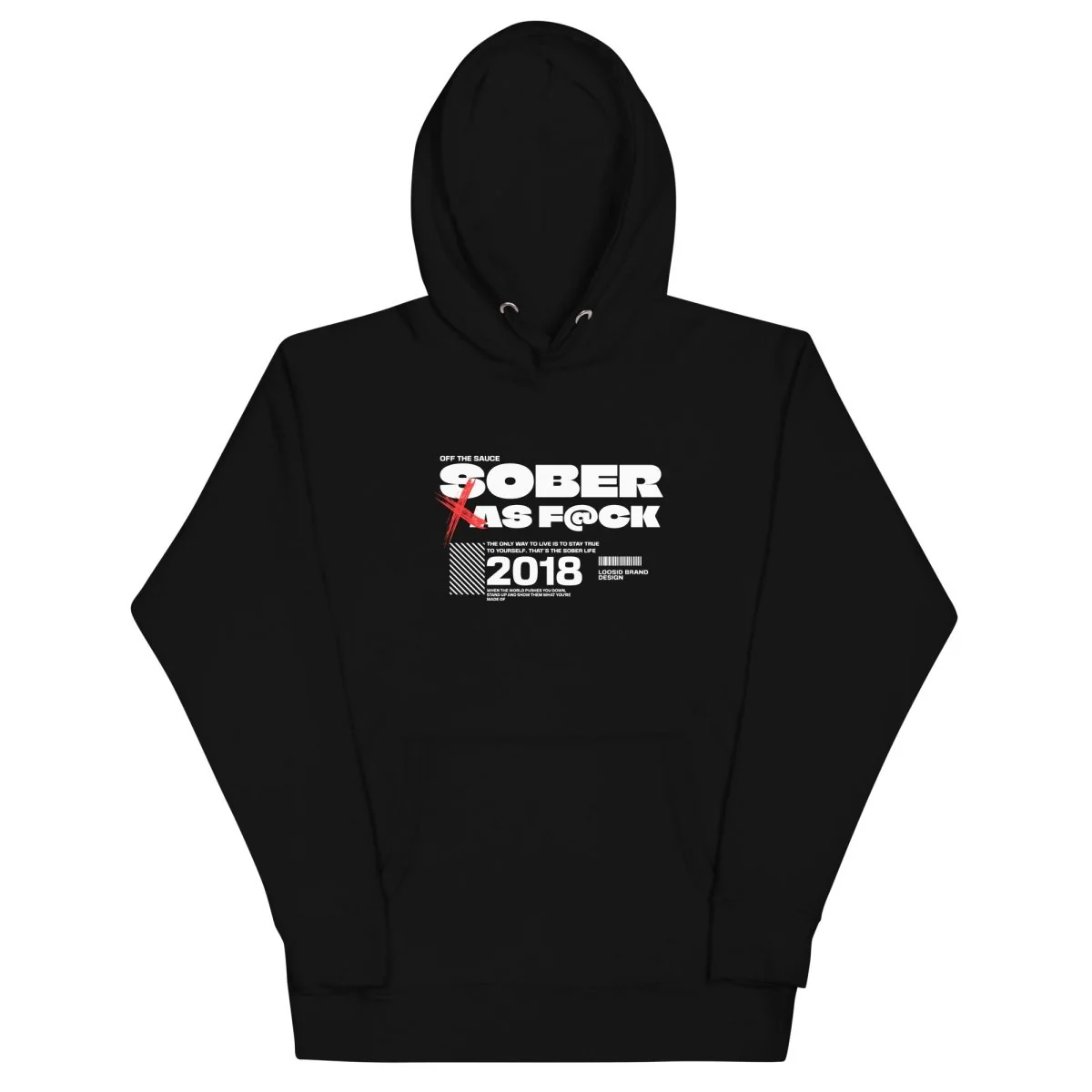 Sober As F*ck Men's Hoodie - Image 3