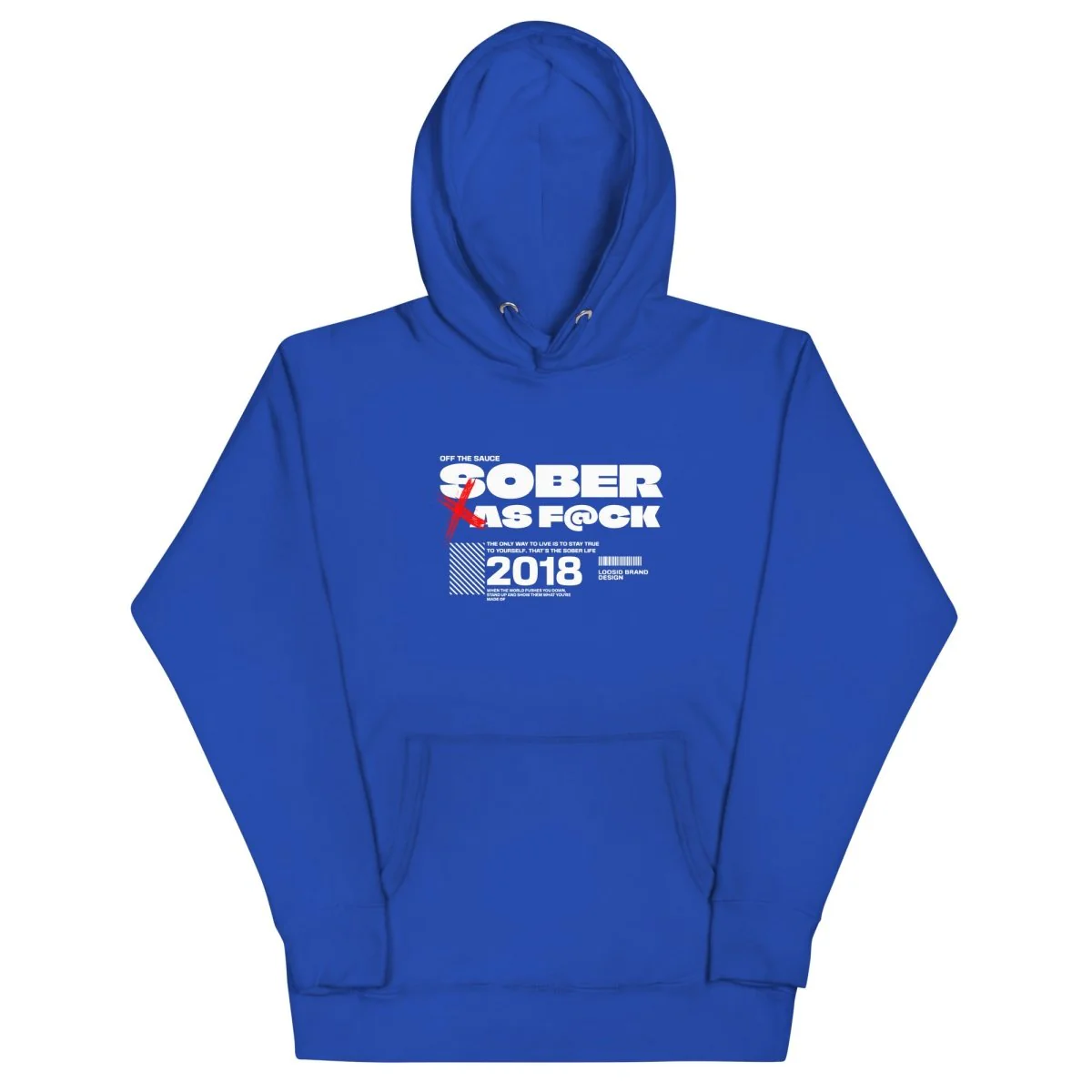 Sober As F*ck Men's Hoodie - Image 7