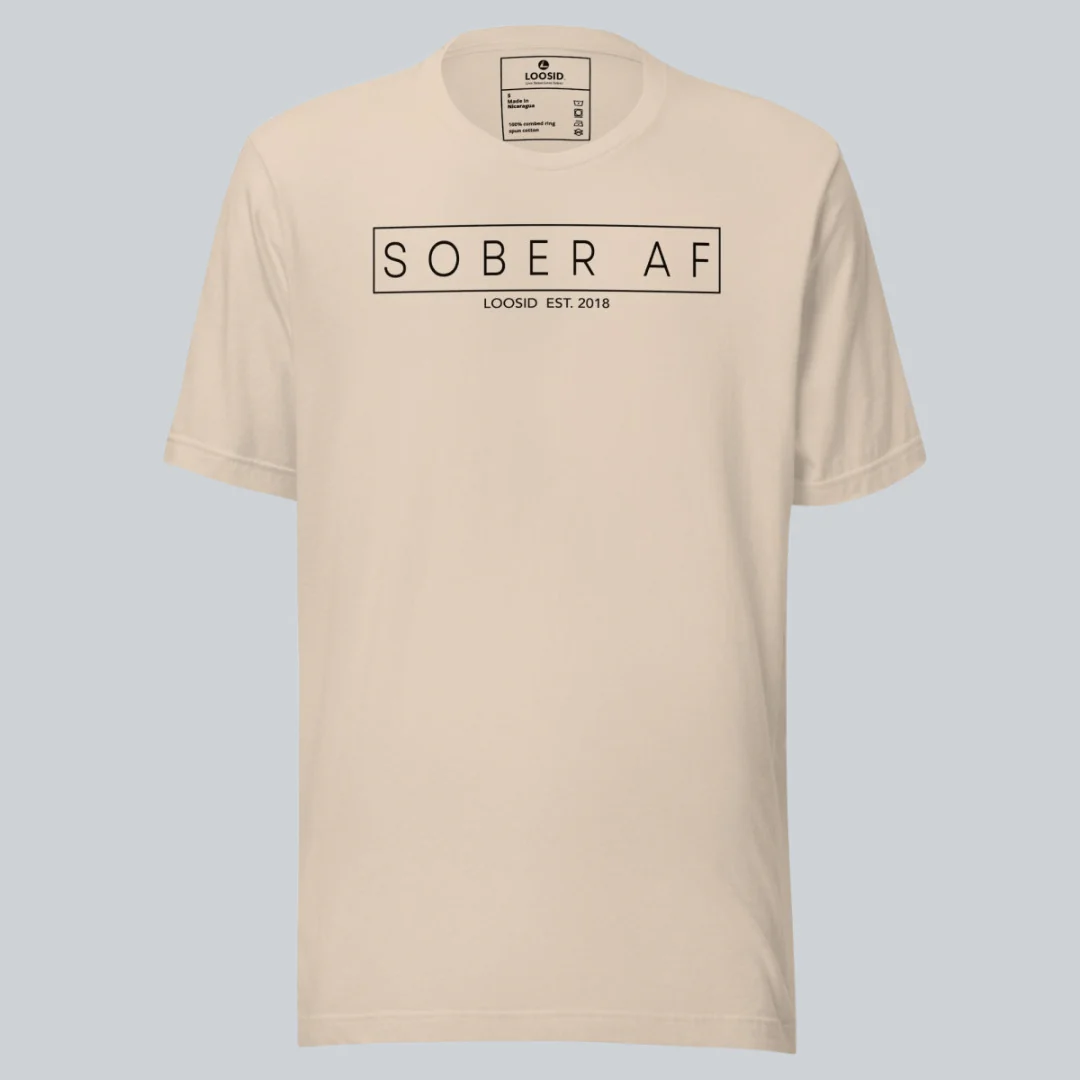 Sober T Shirt | Sober AF Men’s Tee for Strength and Recovery - Image 17
