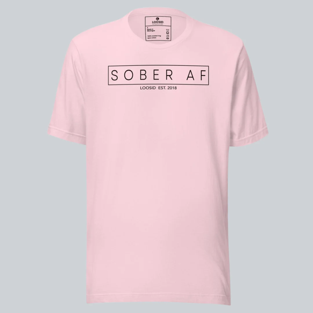 Sober T Shirt | Sober AF Men’s Tee for Strength and Recovery - Image 20