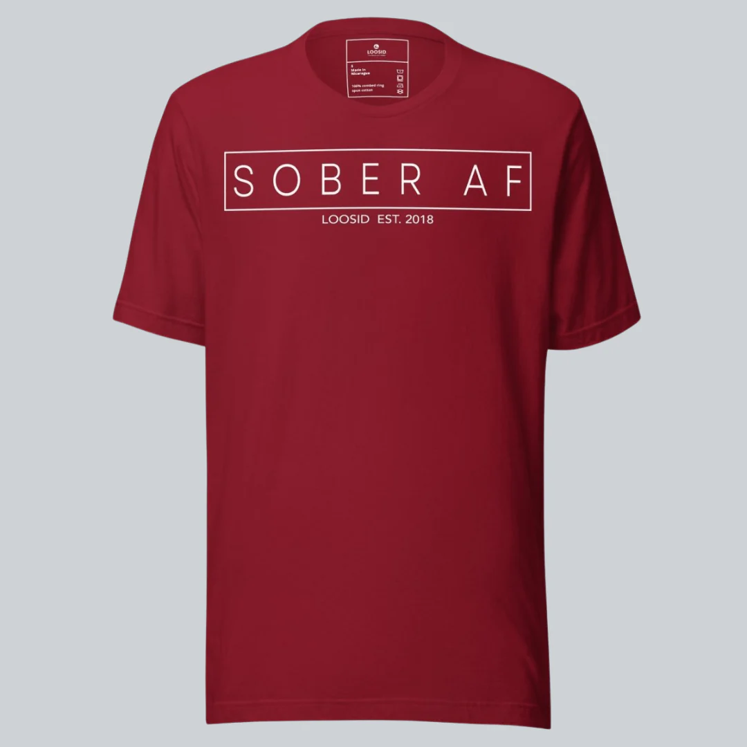 Sober T Shirt | Sober AF Men’s Tee for Strength and Recovery - Image 5