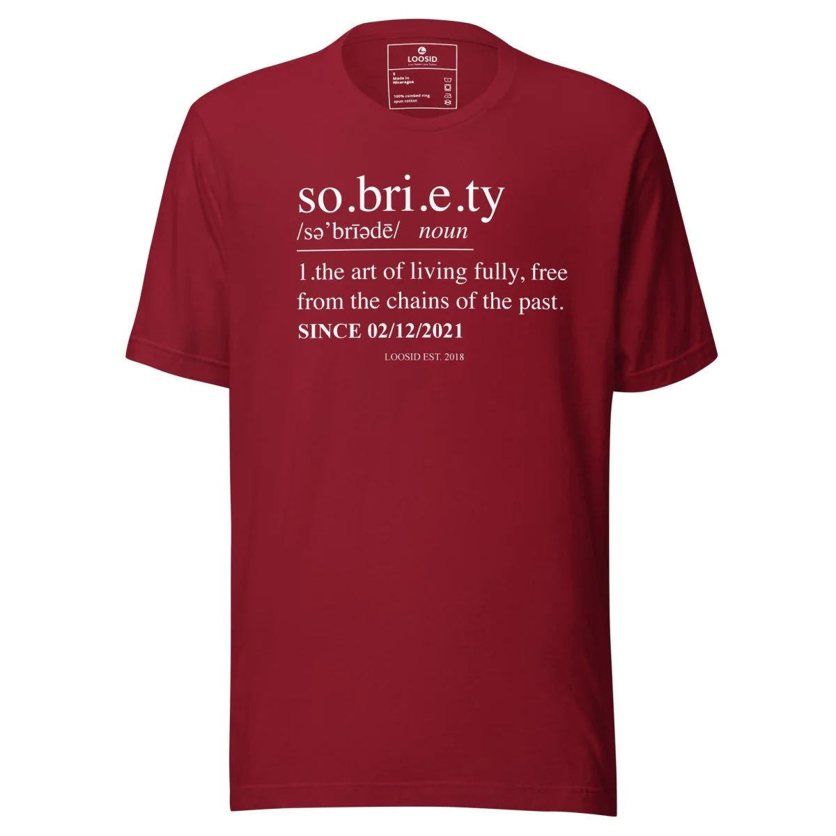 Sober T Shirt | Sobriety Definition Men's Graphic Tee for Recovery - Image 11