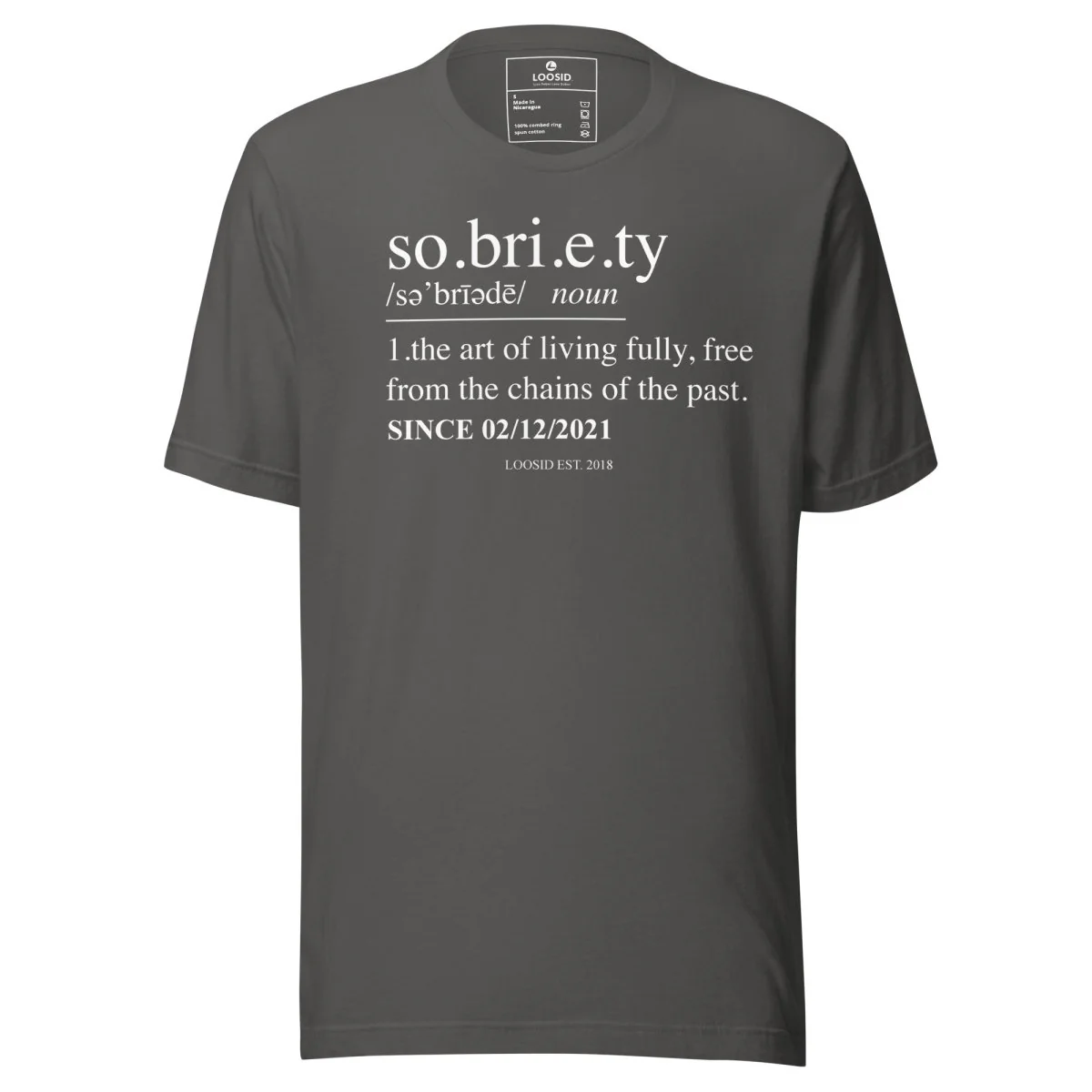 Sober T Shirt | Sobriety Definition Men's Graphic Tee for Recovery - Image 14