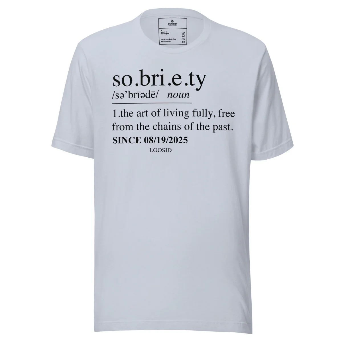 Sober T Shirt | Sobriety Definition Men's Graphic Tee for Recovery - Image 17