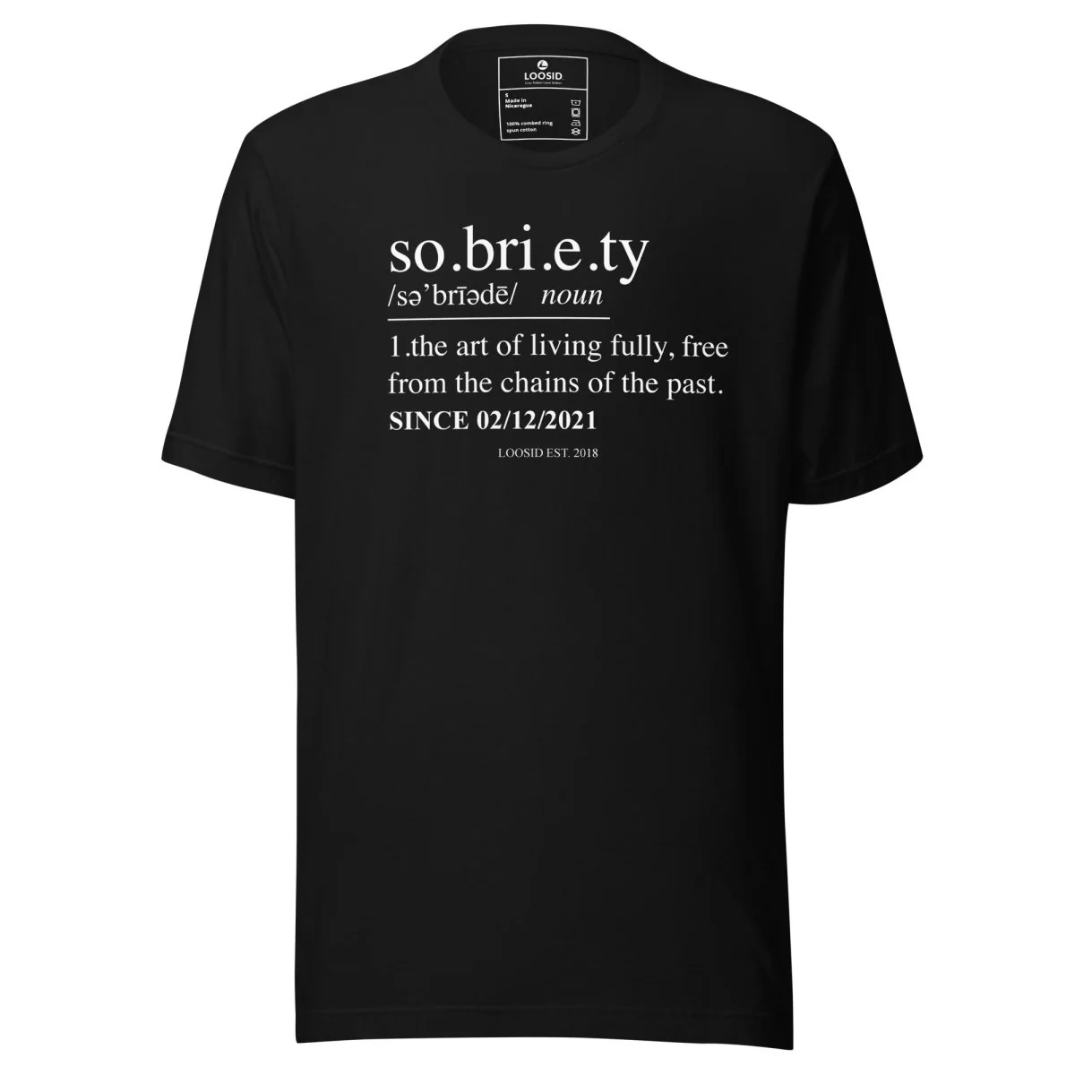 Sober T Shirt | Sobriety Definition Men's Graphic Tee for Recovery - Image 5