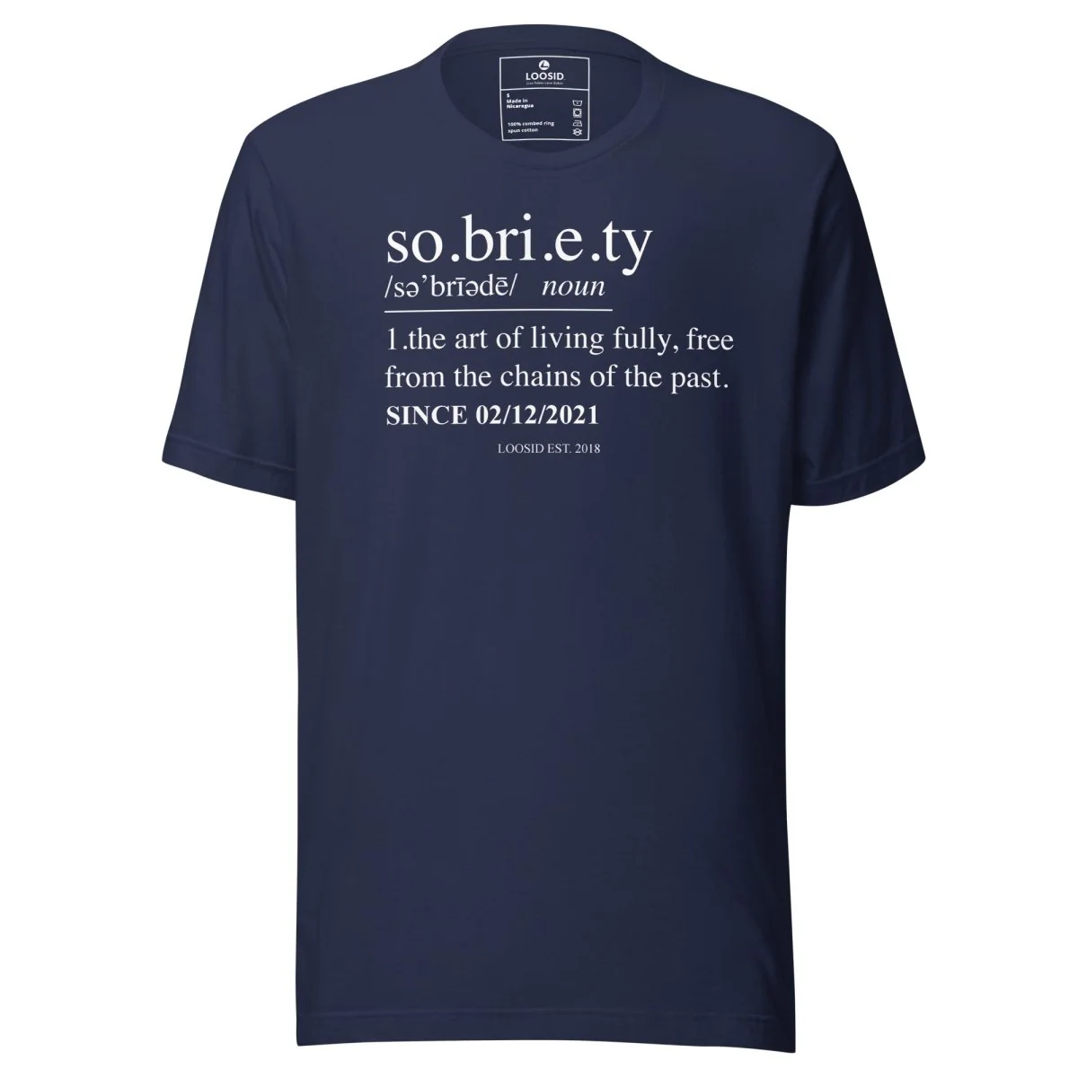Sober T Shirt | Sobriety Definition Men's Graphic Tee for Recovery - Image 8