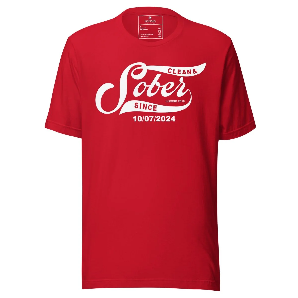 Sober T Shirt | Women’s Sober Since Top with Personalized Date - Image 12