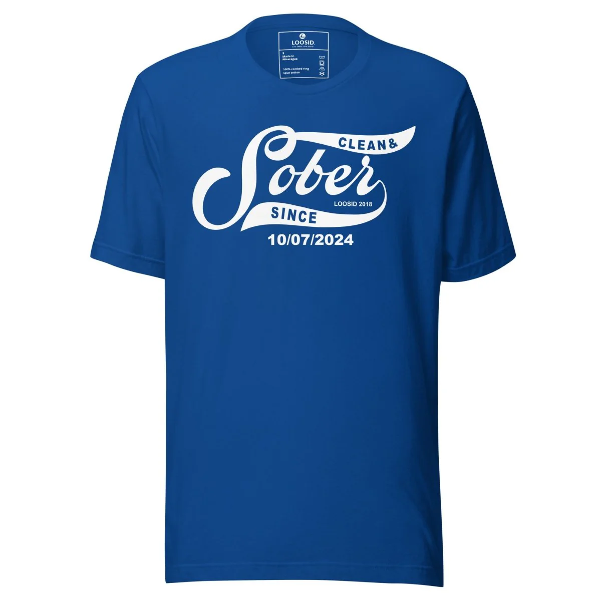 Sober T Shirt | Women’s Sober Since Top with Personalized Date - Image 15