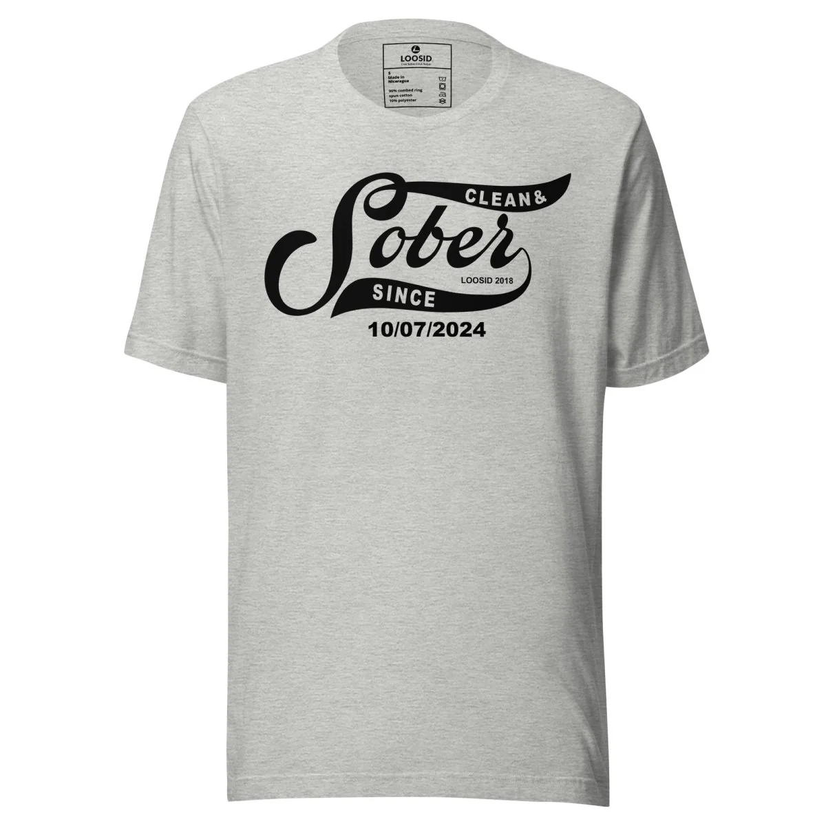 Sober T Shirt | Women’s Sober Since Top with Personalized Date - Image 18