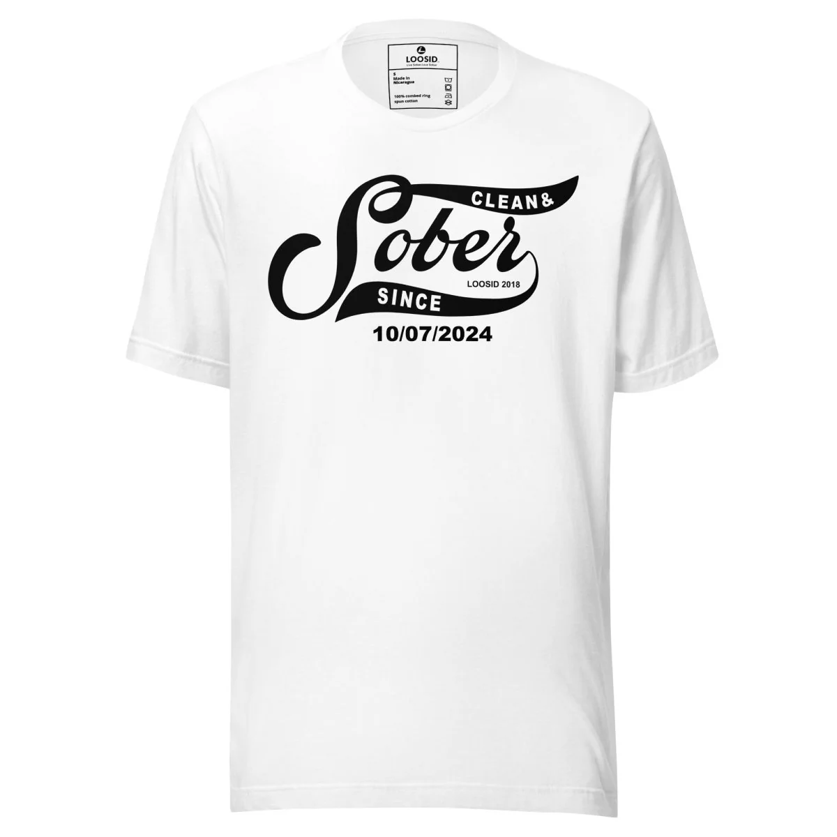 Sober T Shirt | Women’s Sober Since Top with Personalized Date - Image 21