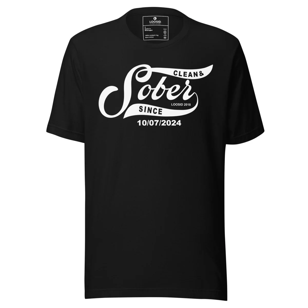 Sober T Shirt | Women’s Sober Since Top with Personalized Date - Image 3