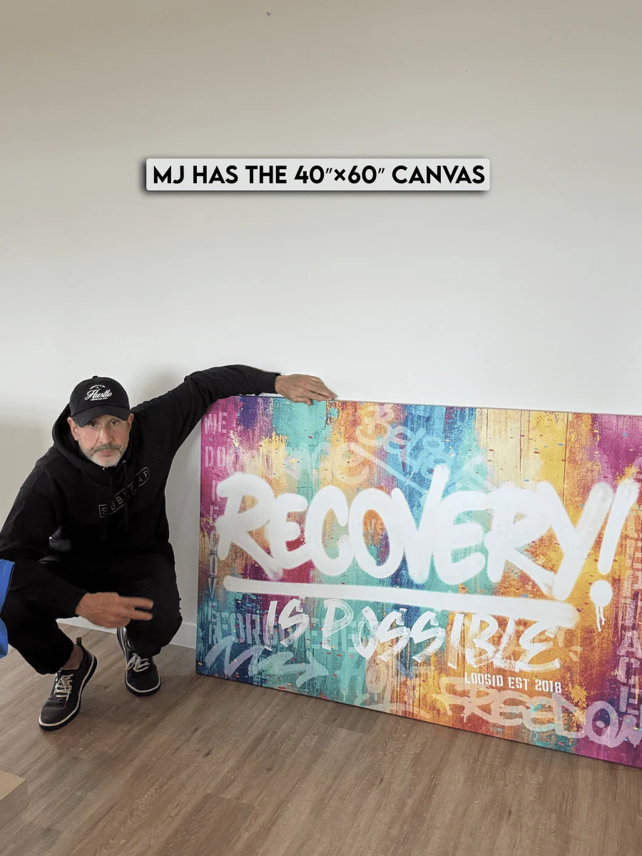 Sobriety Art | Recovery Is Possible Canvas for Inspirational Decor - Image 4