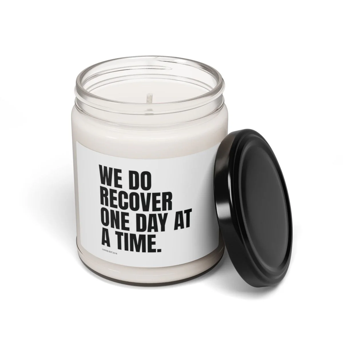 Sobriety Candle | We Do Recover One Day at a Time - Image 3