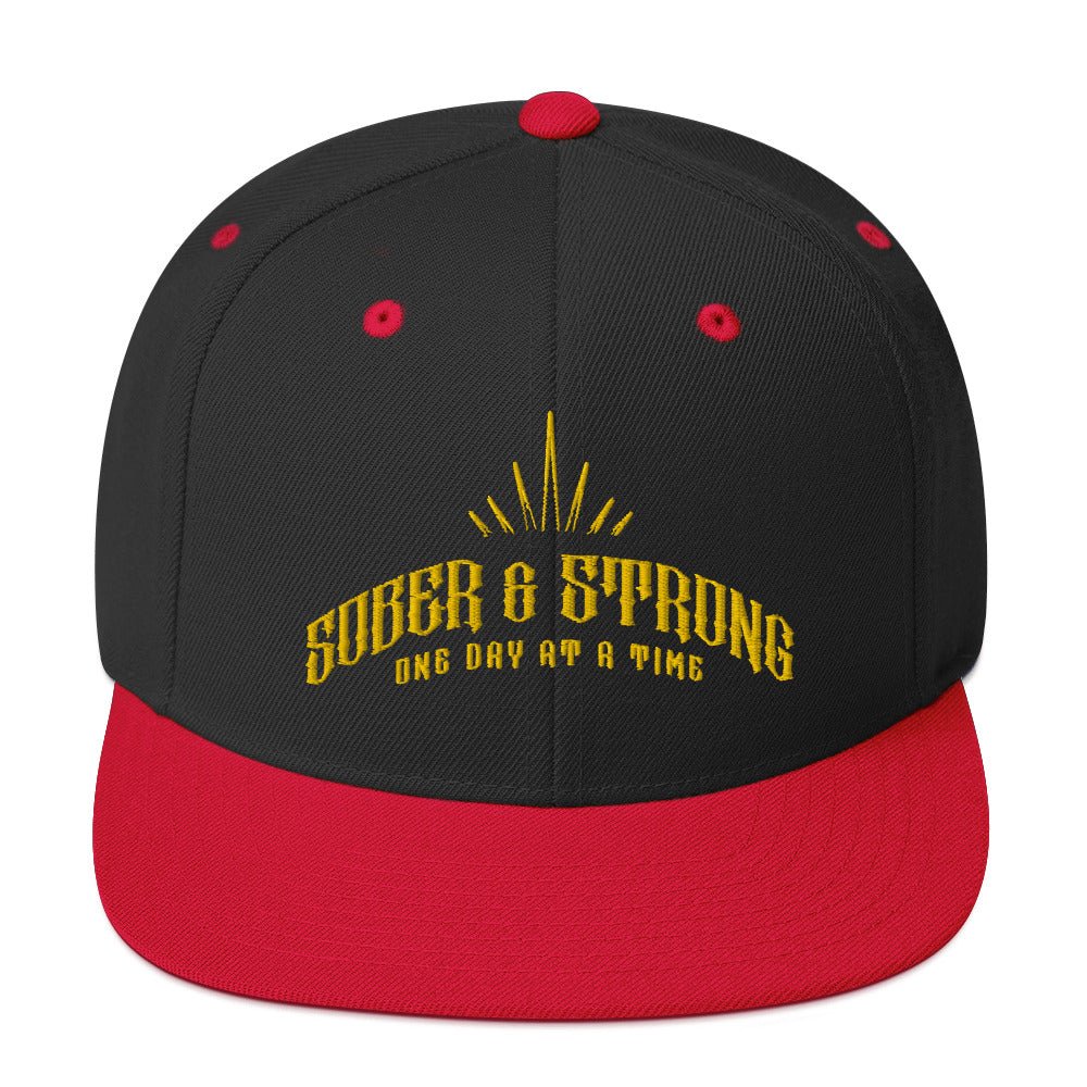 Strong & Sober Snapback Hat - Image 4
