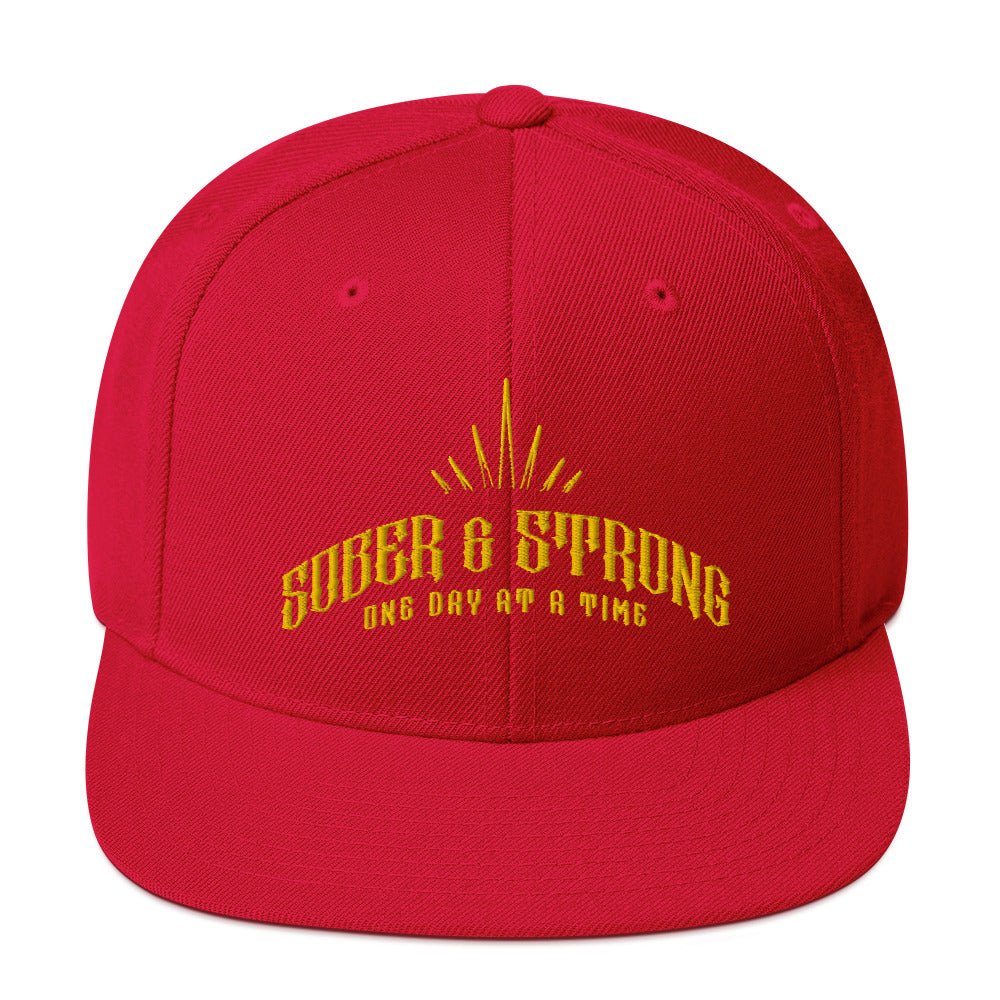 Strong & Sober Snapback Hat - Image 8