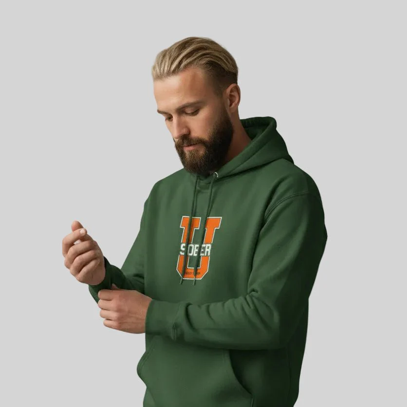 Sober U Men's Hoodie - Image 14