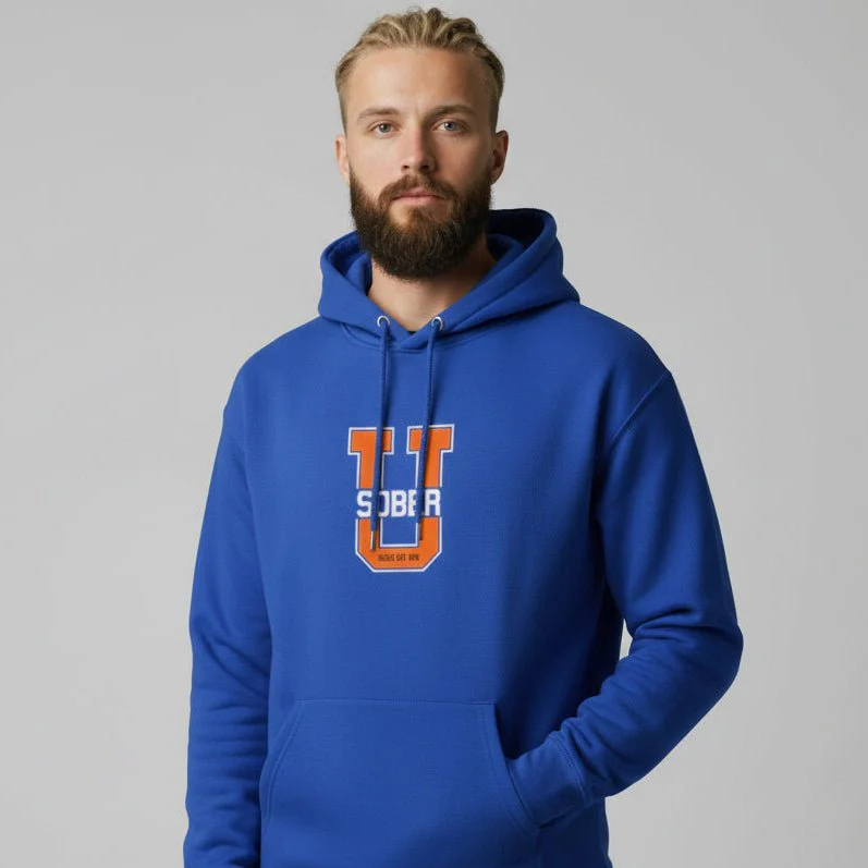 Sober U Men's Hoodie - Image 4