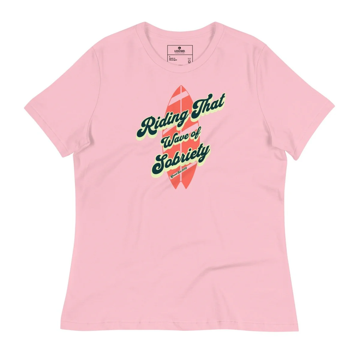 Sobriety Wave Womens Relaxed T-Shirt - Image 6
