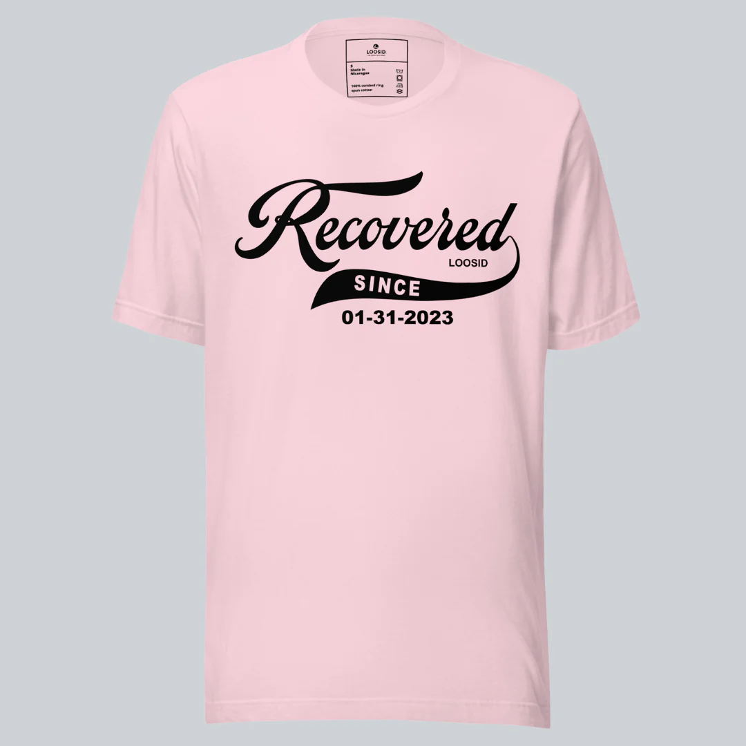 Women’s Recovered Since Tee w/ Personalized Clean Date - Image 18